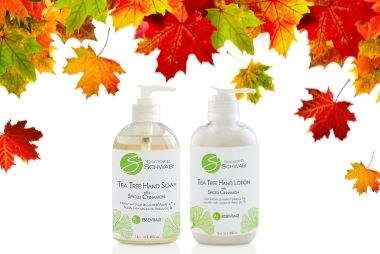 Spice Up Your Thanksgiving this Year with Doctor Schwab Tea Tree with Spiced Cinnamon Hand Soap and Lotion Duo
