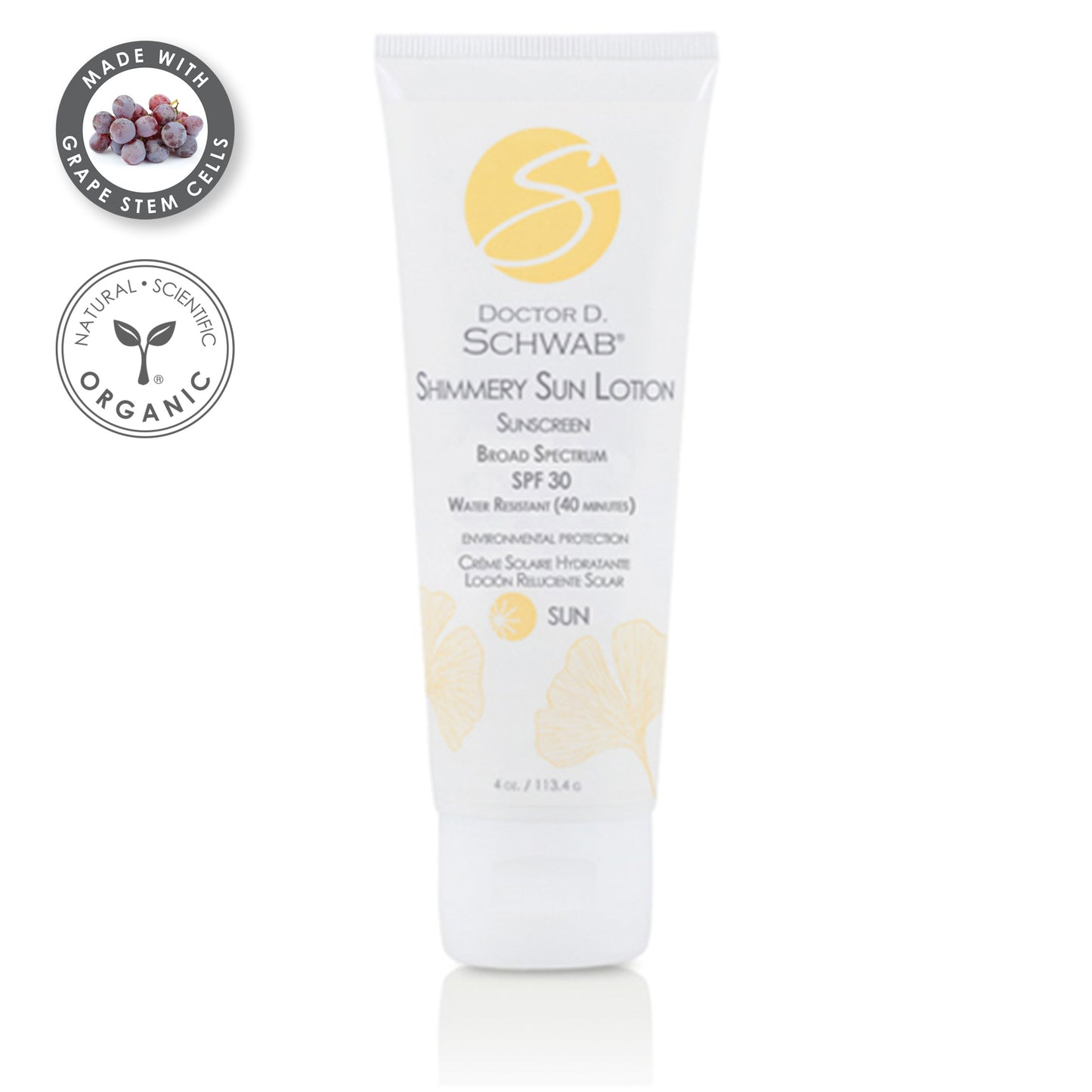 Shimmery Sun Lotion Sunscreen Broad Spectrum SPF 30