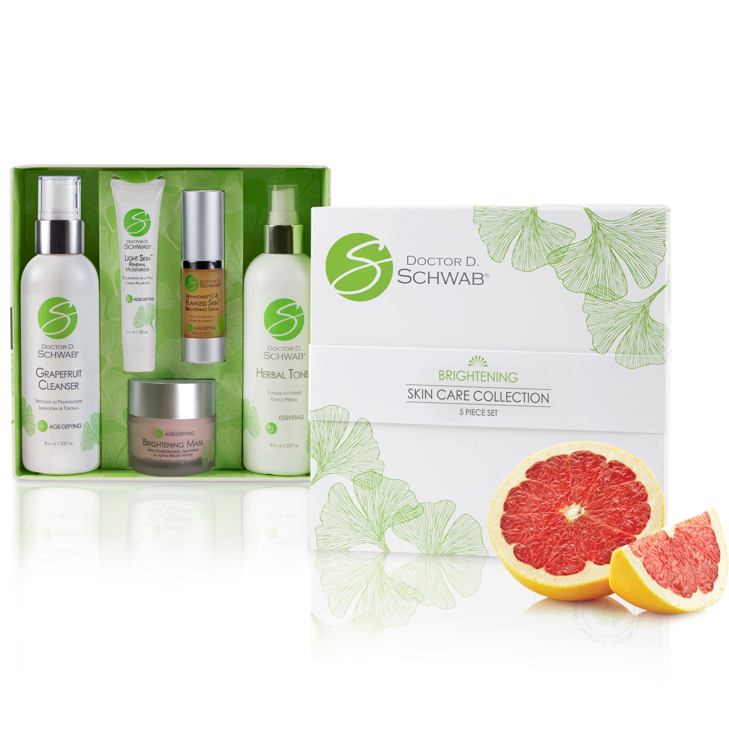 Brightening Skin Care Collection: 5 Piece Gift Set