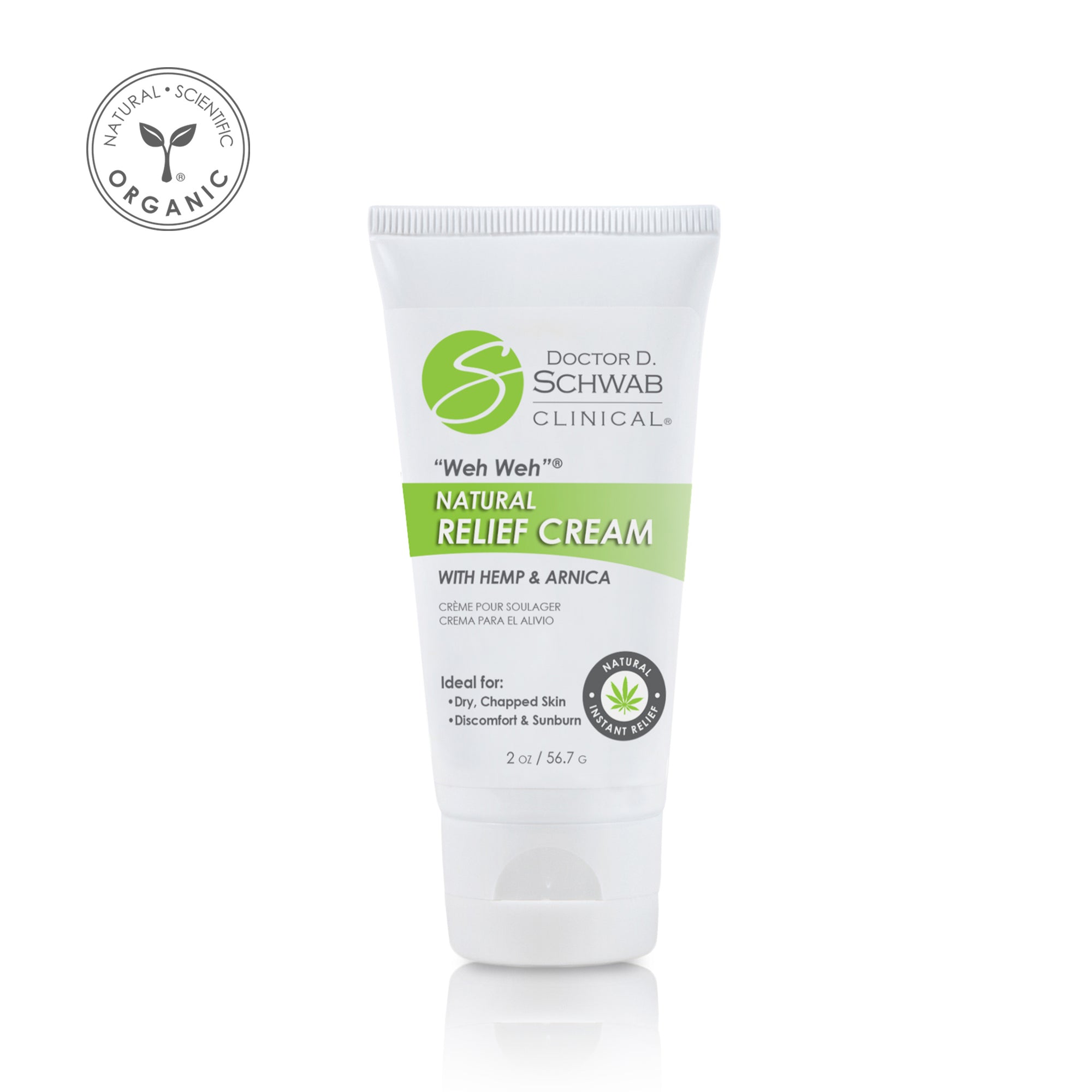 Weh Weh® Natural Relief Cream with CBD and Arnica