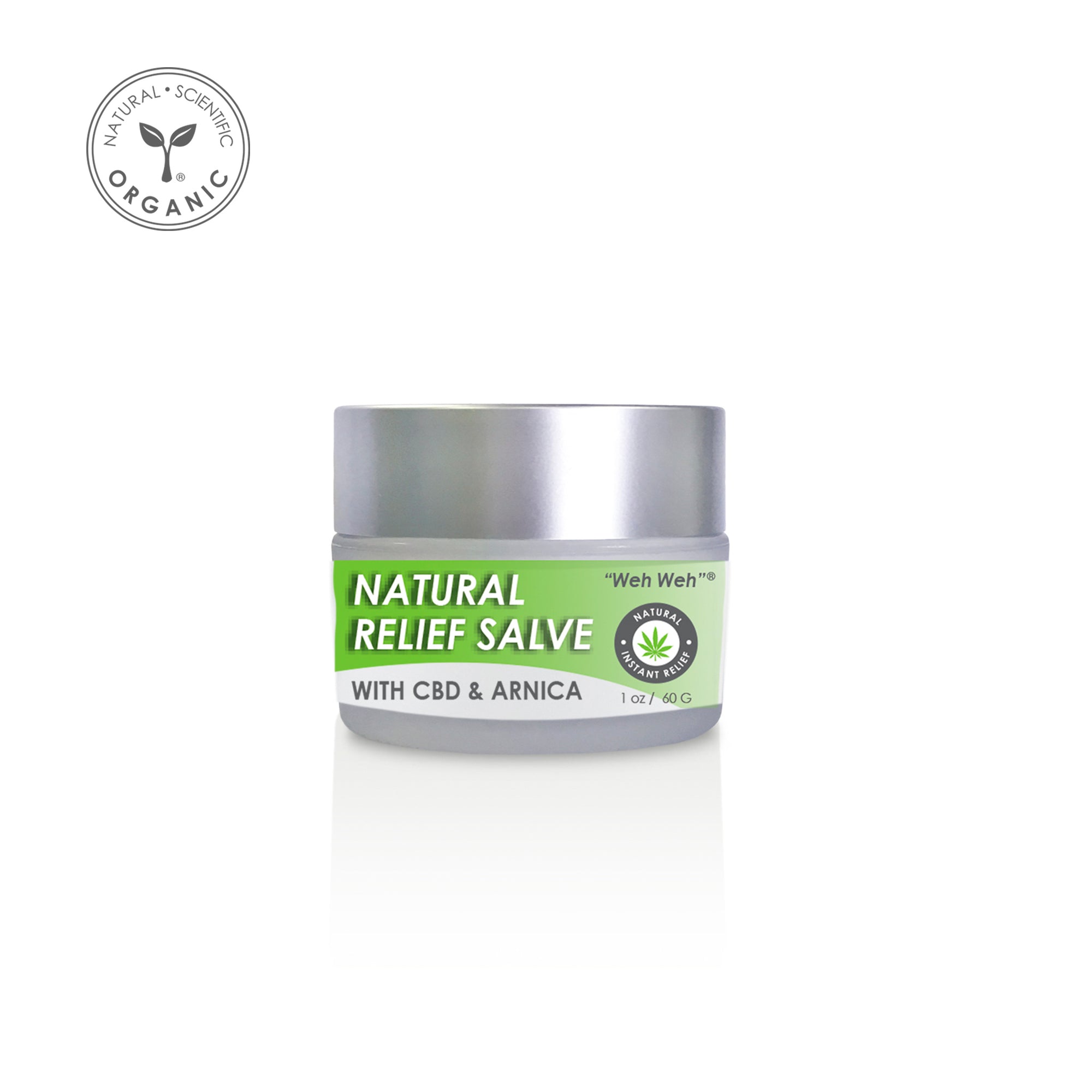 Weh Weh® Natural Relief Salve with Hemp and Arnica